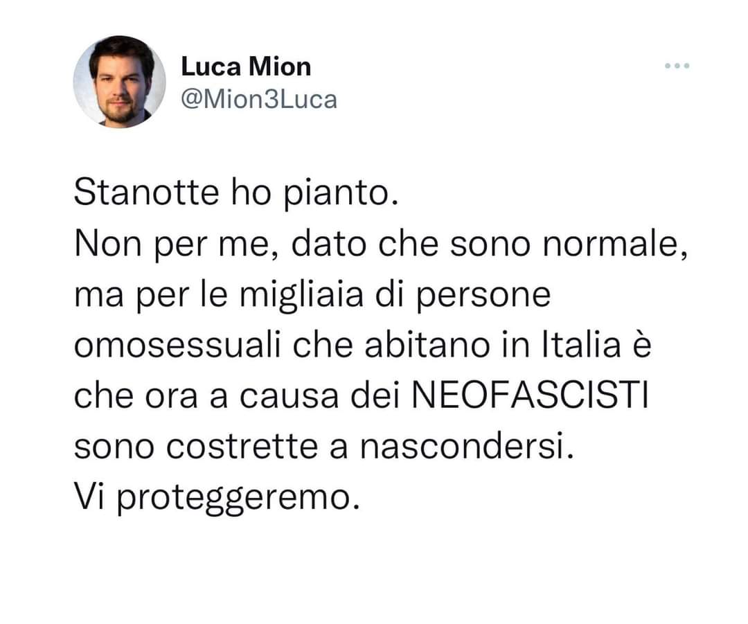 Credo ci sia qualcosa di sbagliato