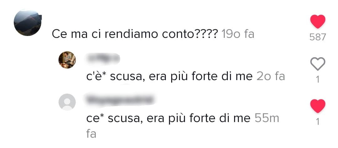 Certi commenti di TikTok a volte mi fanno morire aghahahaha