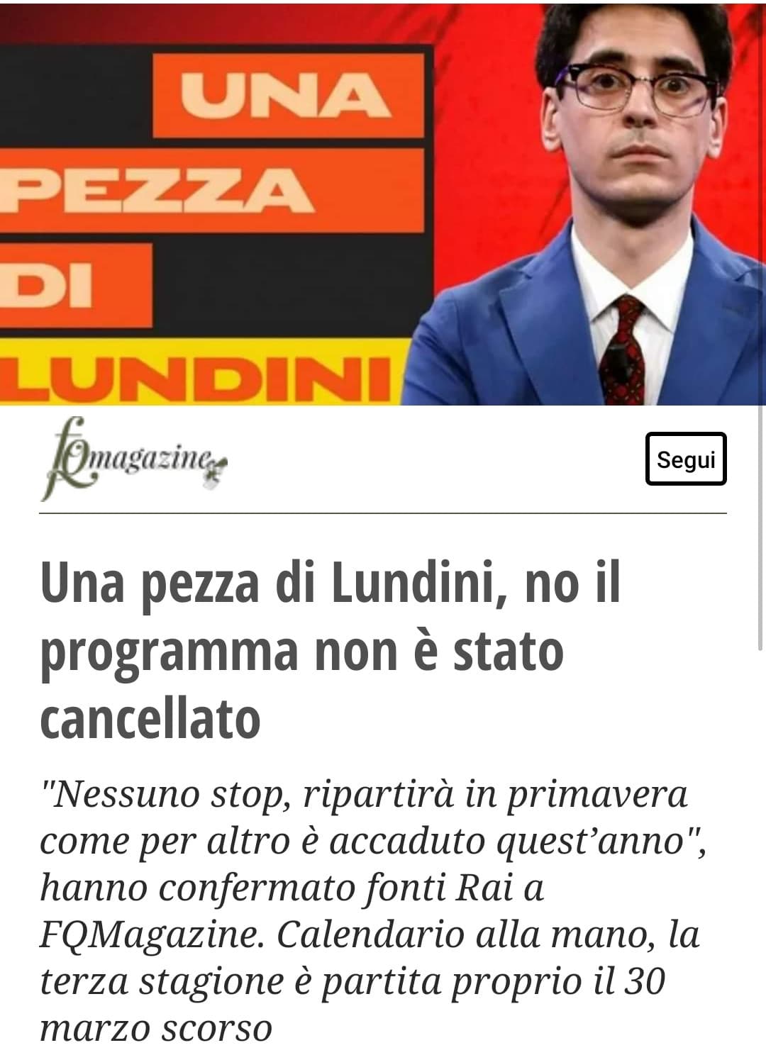 Godo, lo sapevo che era una fake news 