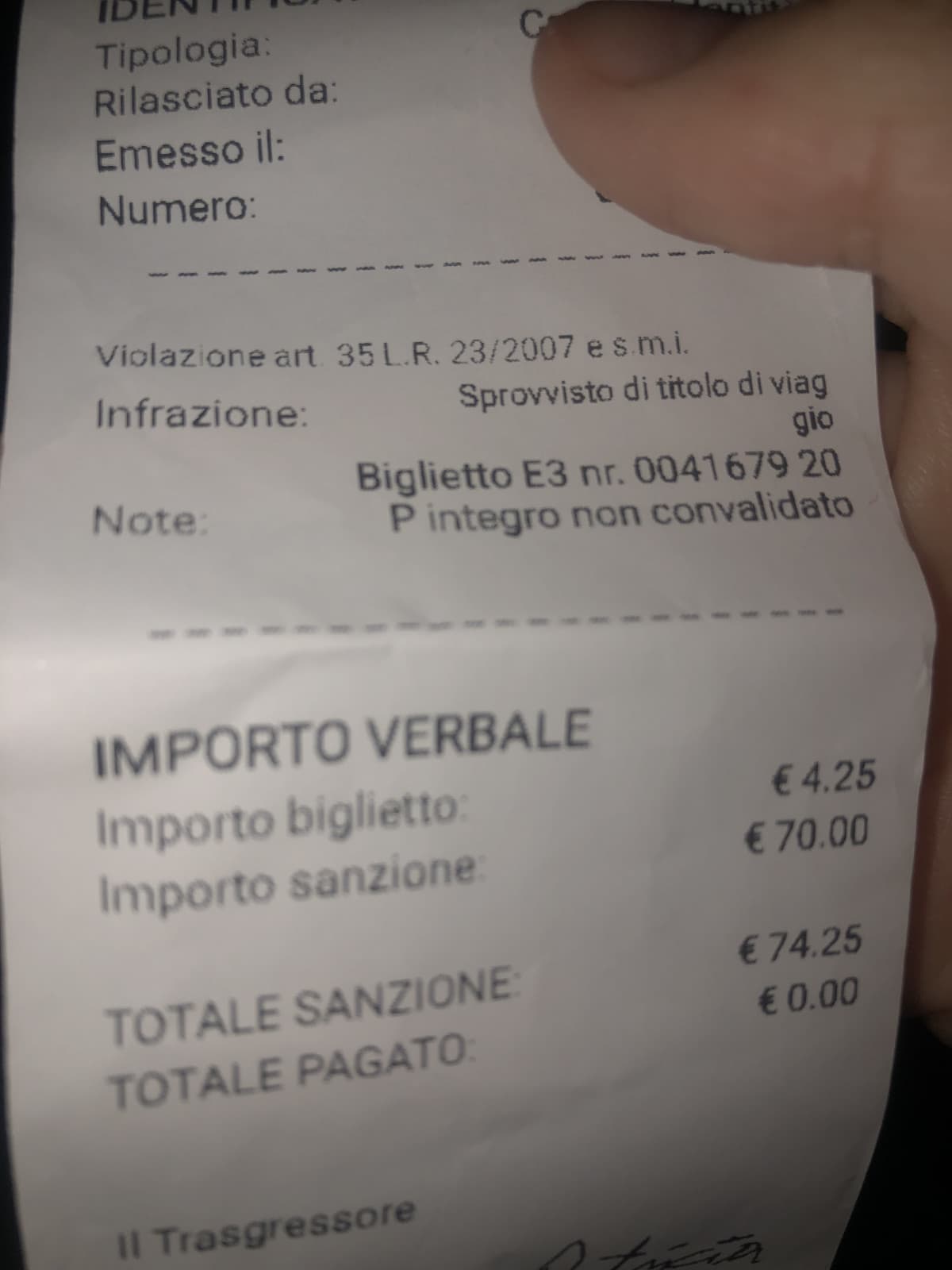 E anche questa cazzata l’abbiamo fatta 