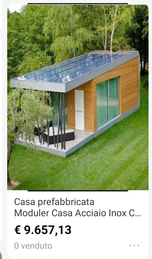 Ma ovviamente me la prendo una casa prefabbricata su aliexpress