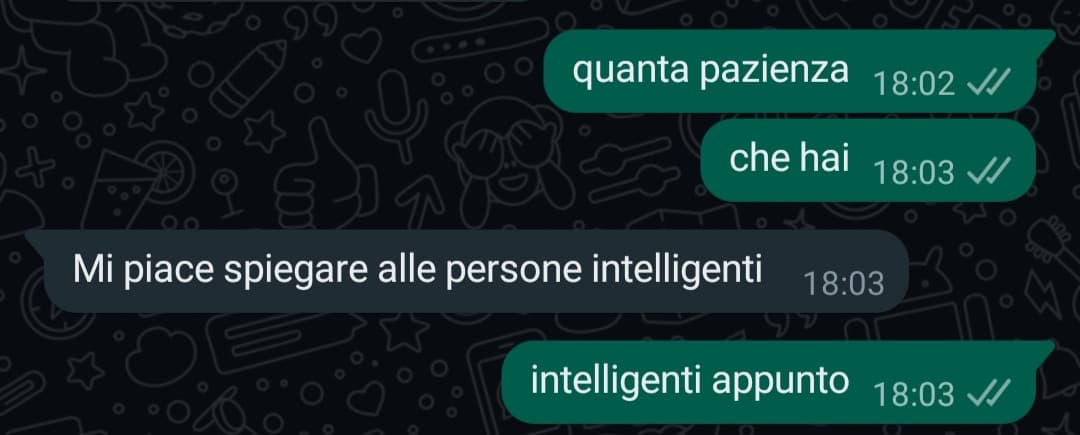 ha voluto aiutarmi con un argomento di geometria analitica, me lo sta rispiegando per la terza volta. Chi gliel'ha fatto fare