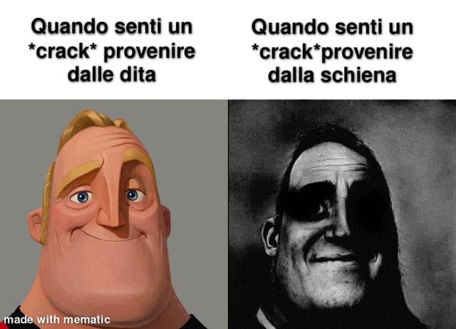 e poi sei paralizzato