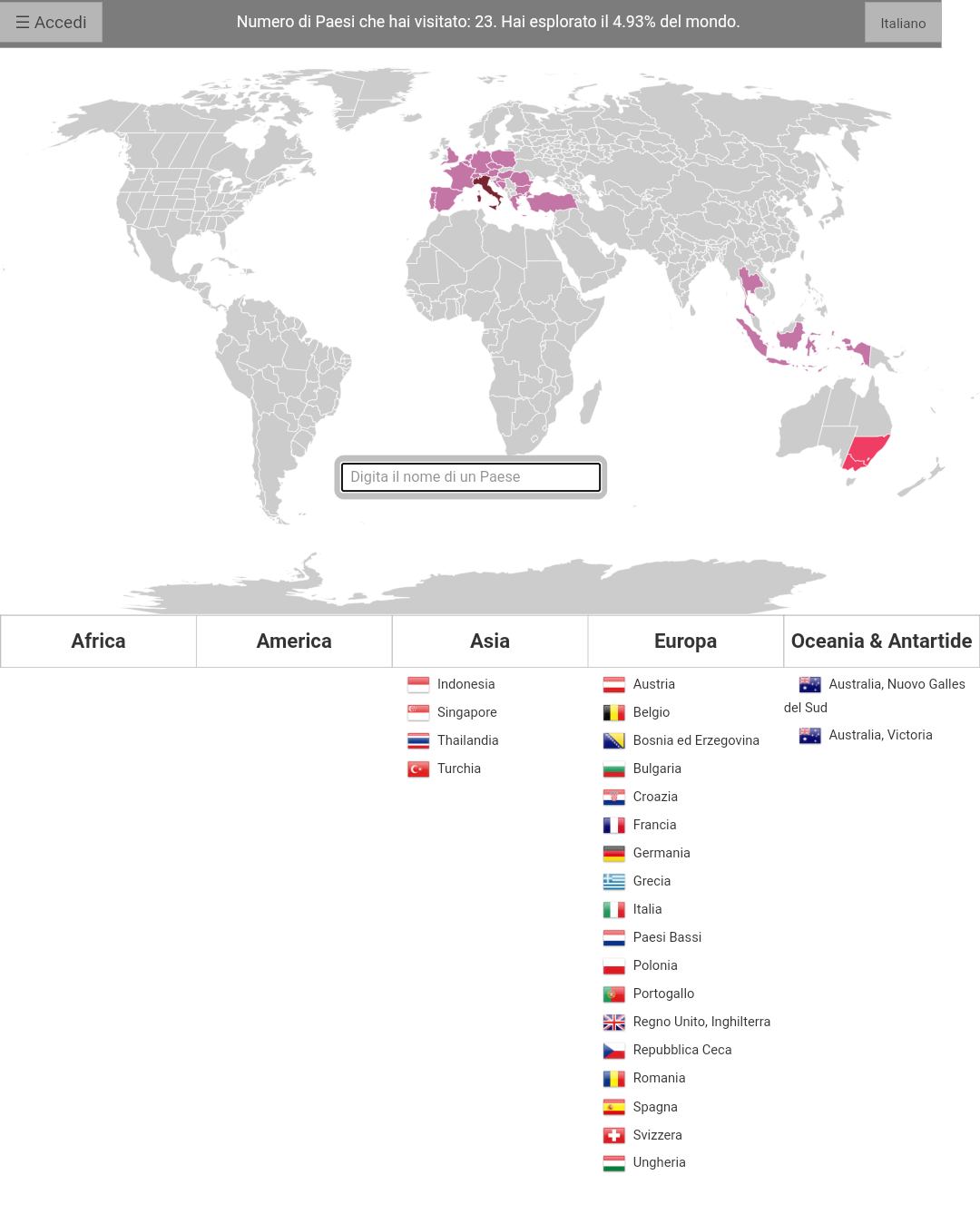 Quelli più piccoli nemmeno ci sono su sta mappa ?