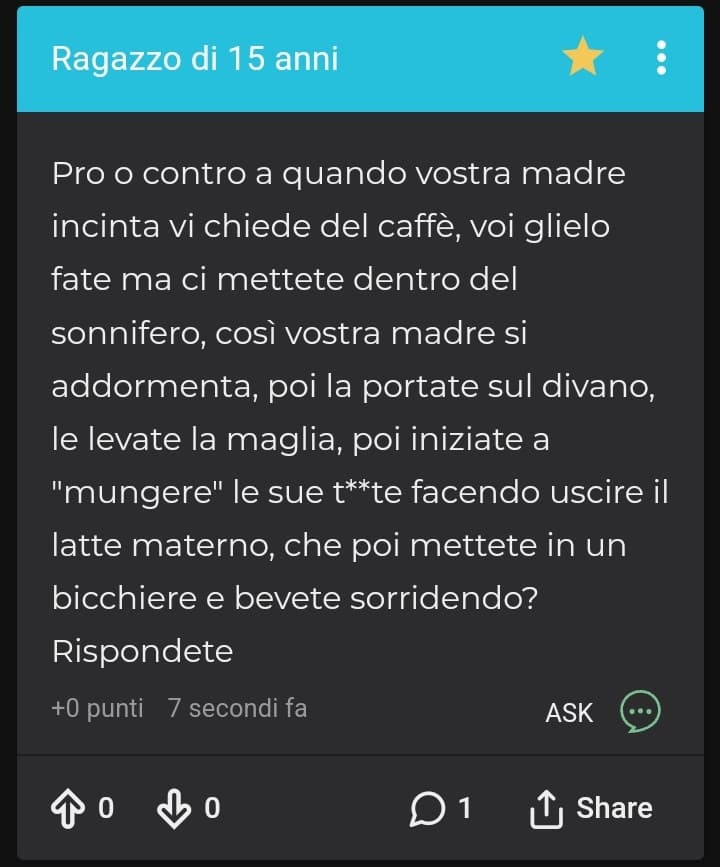 raga io passo le giornate su insegreto solo per leggere queste perle