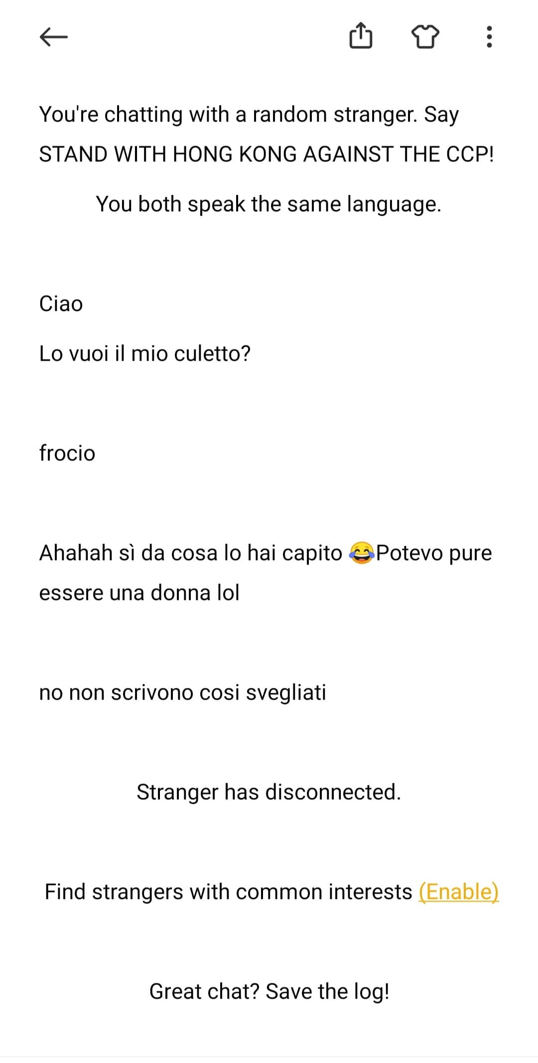 In incognito non potevo fare lo screen ma l'ho copiata nelle note perché questo è un detective ?