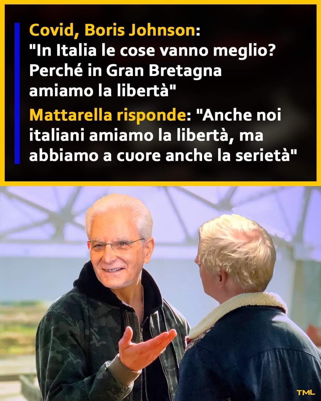 Che frase del cazzo che ha detto 'sto Boris 