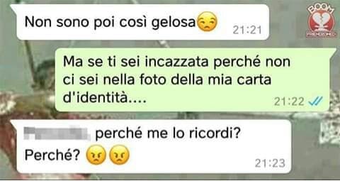 Non è poi cosi gelosa.???