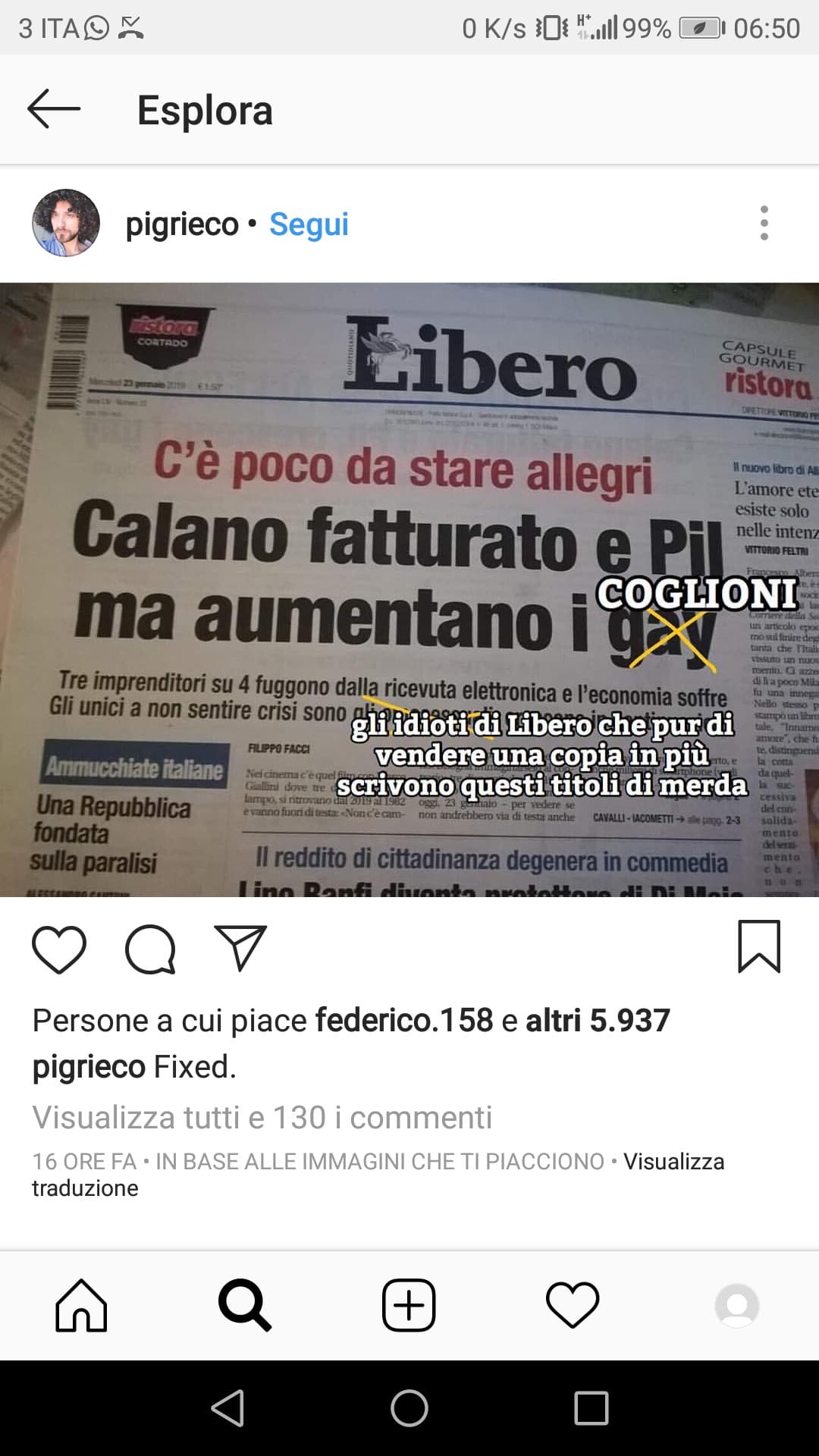 Io non lo so...... Quanta ignoranza..... 