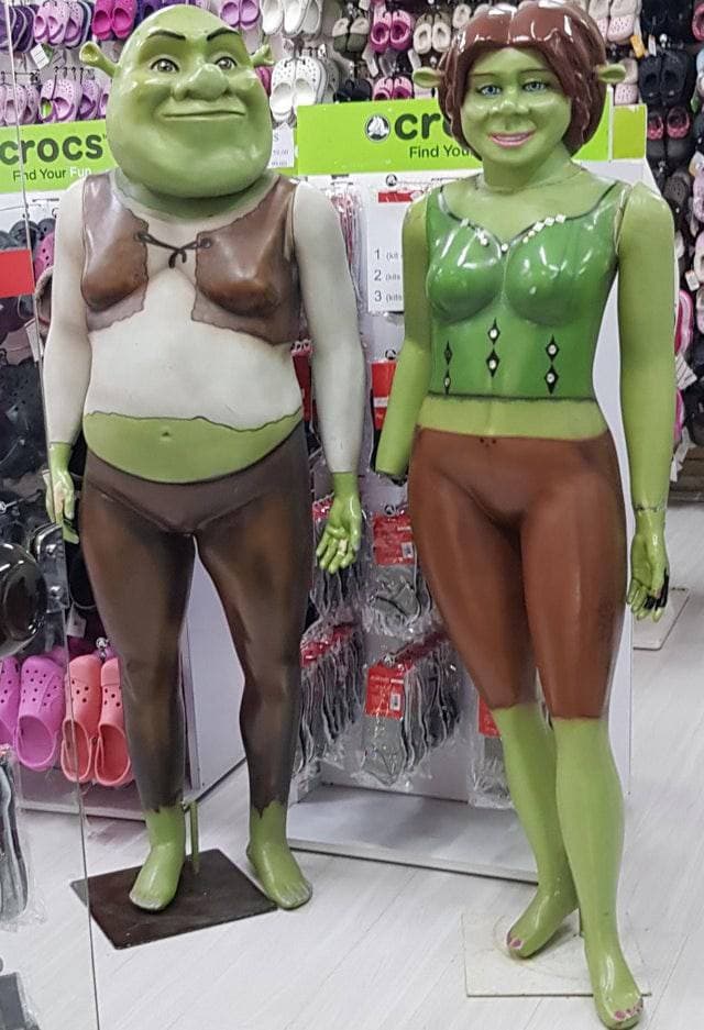 Shrek con i leggings 