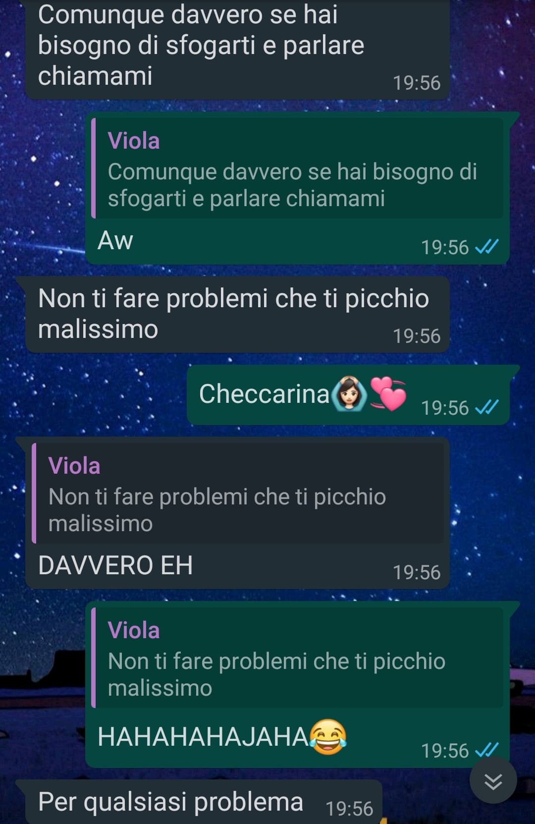 Ah ma quindi il mondo non é pieno di stronzi-