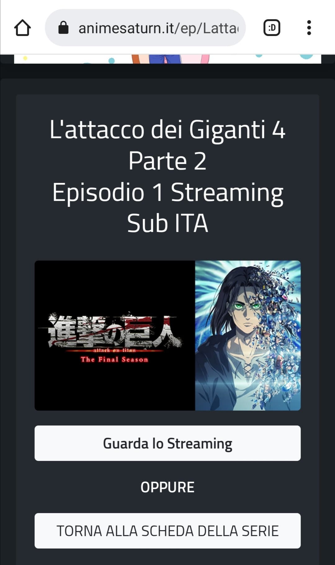 Tsk voi povery plebei guardatelo su crunchyroll premium io intanto lo guardo gratis ?