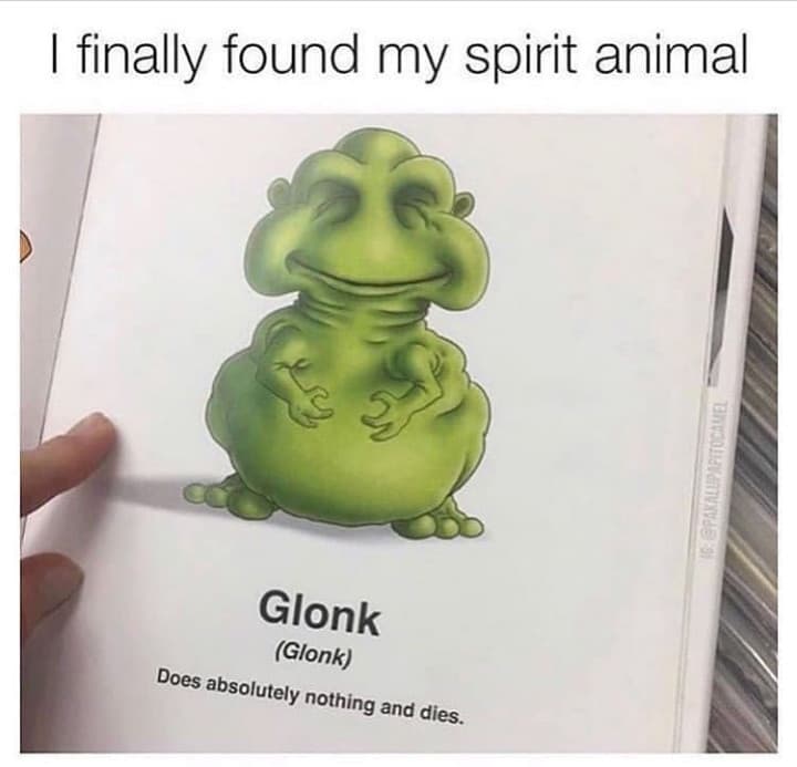 Tag yourself i'm glonk