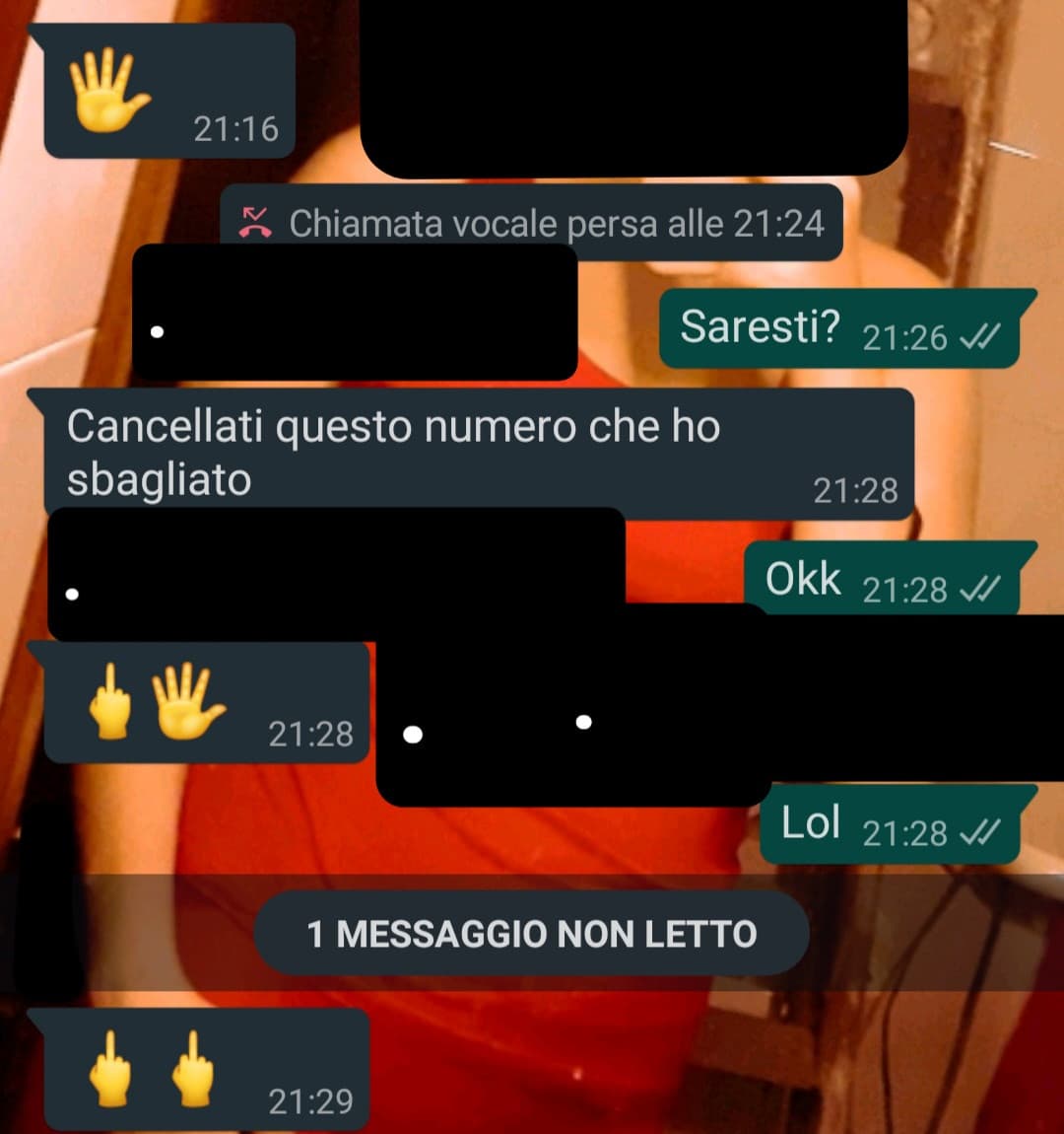 L'ho bloccato e mi ha chiamata in anonimo LOLLISSIMO