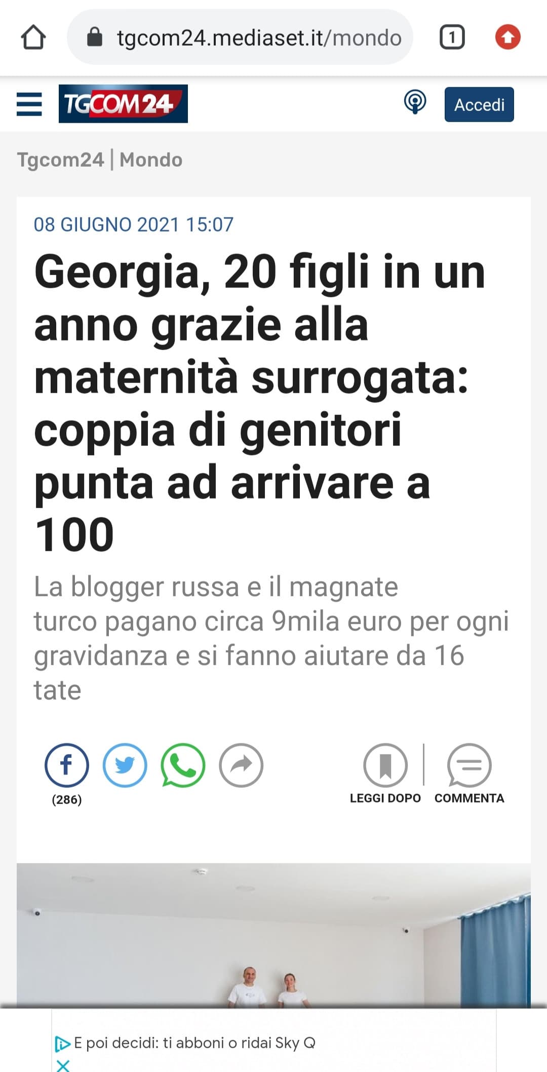 Premesso che sono a favore della maternità surrogata, penso vadano messe delle regole sul numero massimo di figli e vadano fatte delle perizie psichiatriche prima per evitare casi come questo, che rischiano anche di ritorcersi contro a chi usa il metodo in