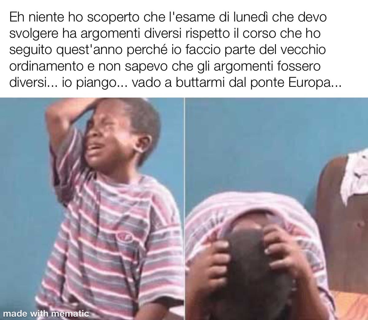 E io che mi ero preparato bene...