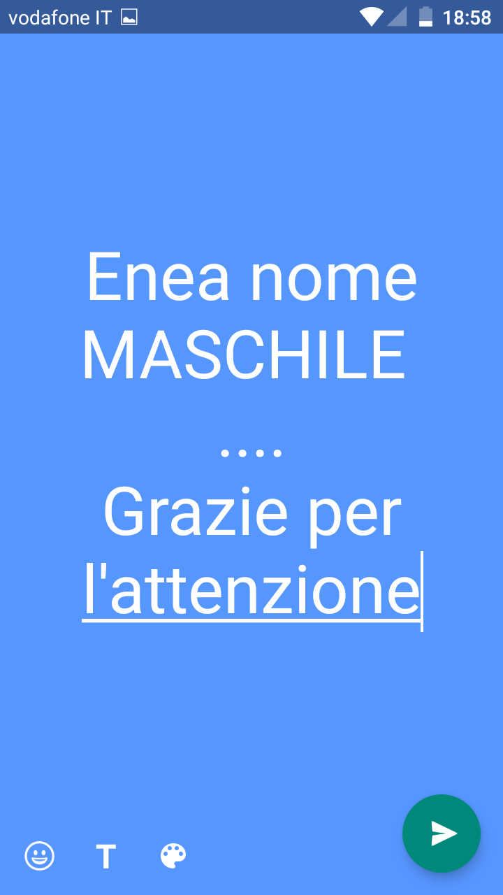 Per tutti quelli che credono che il mio nome sia femminile ...?