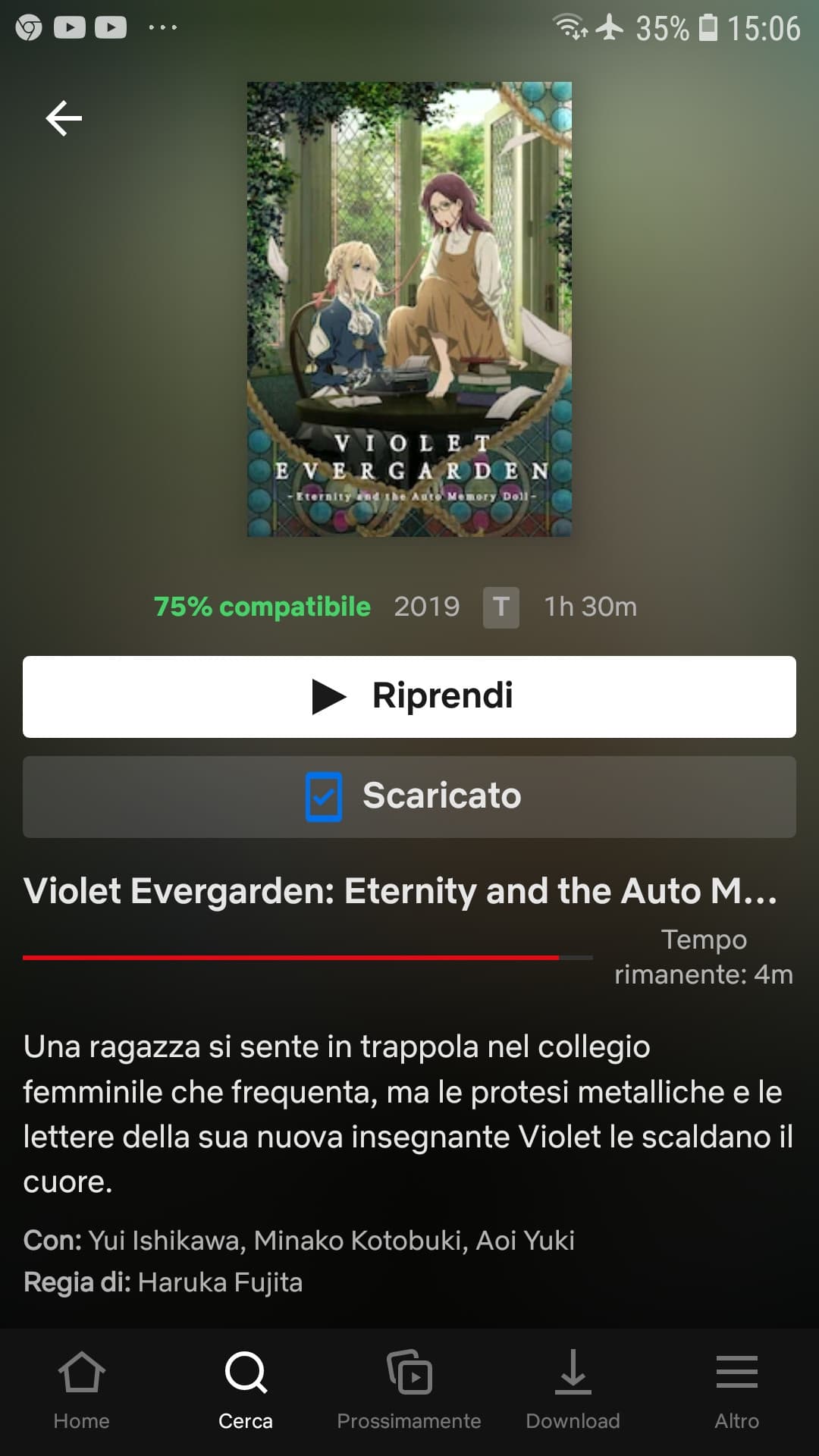 Solo oggi o scoperto che c'è il FILM. Piango.