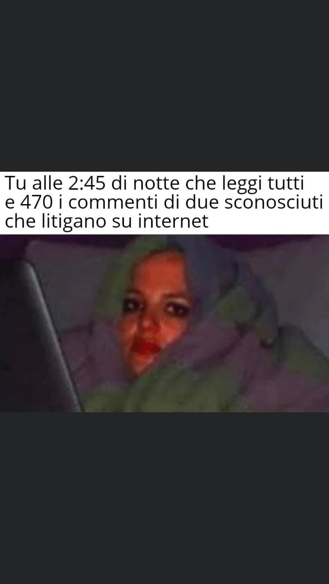 Io alle 2:45 di notte su insegreto 