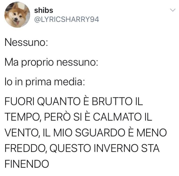 FUORI QUANTO È BRUTTO IL TEMPOOO