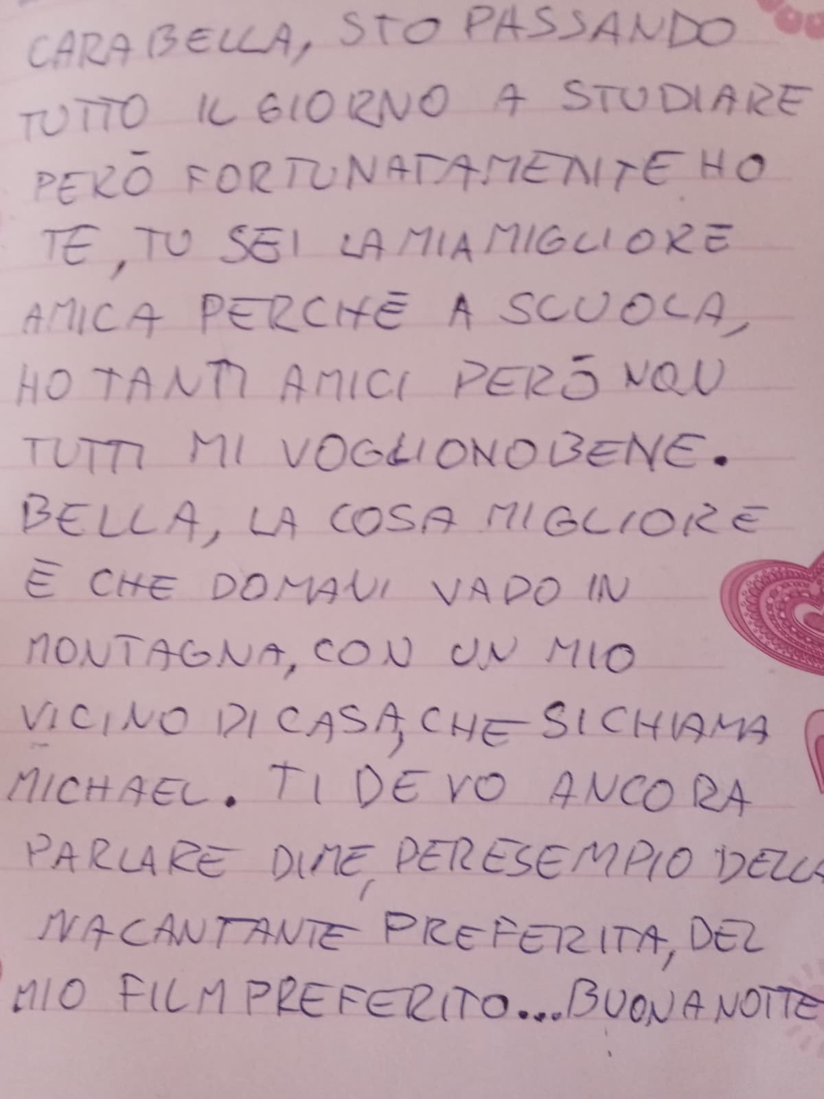 Ok ma vogliamo parlare della mia scrittura di merda di quanto avevo dieci anni?