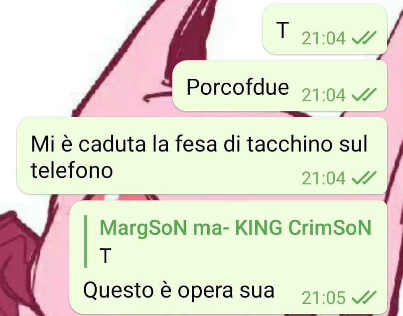 Mi ero dimenticata di aver fatto questo screen ieri sera lel