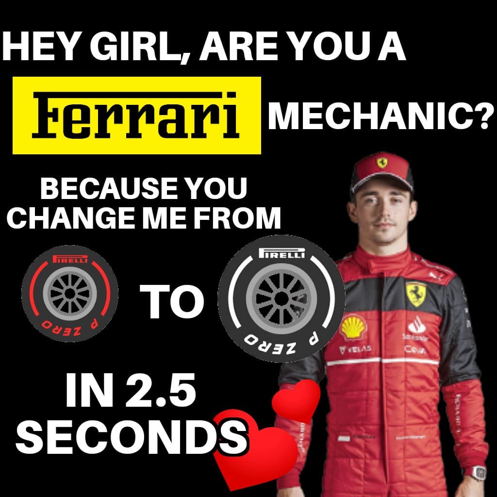 Miglior pick-up line per i fan della Formula 1