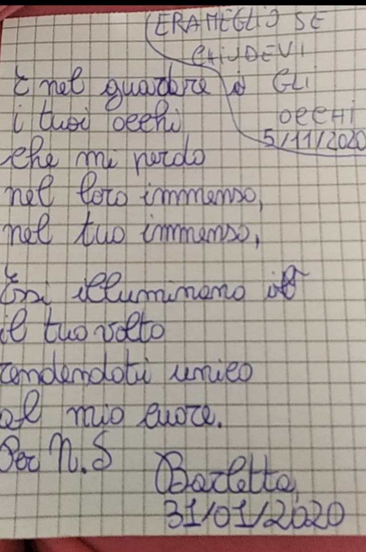 In 11 mesi sono cambiate un sacco di cose,per fortuna...
Mi ricordo che in quel periodo pregavo per avere un “ciao” da lui 