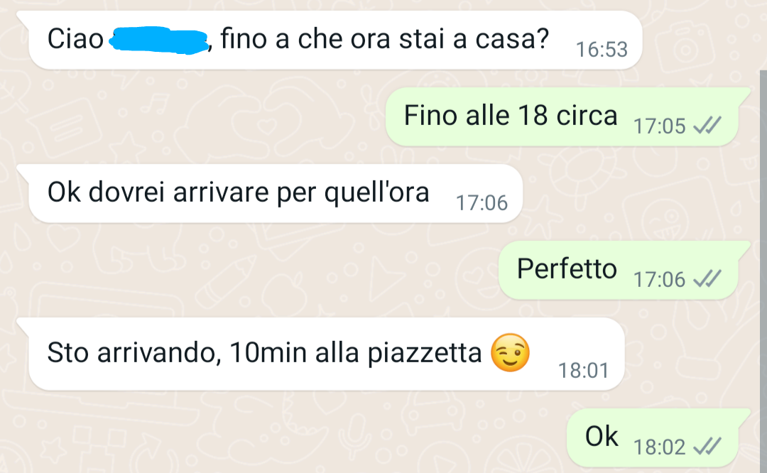 Dalle 17.30 siamo passati alle 18 e poi alle 18.10 cioè dico io ?