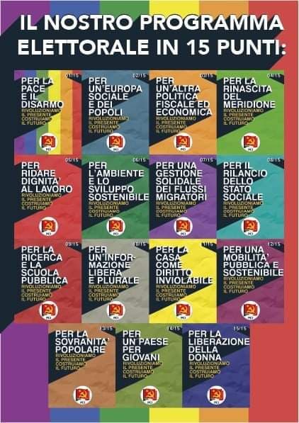 Priorità del Partito Comunista Italiano 