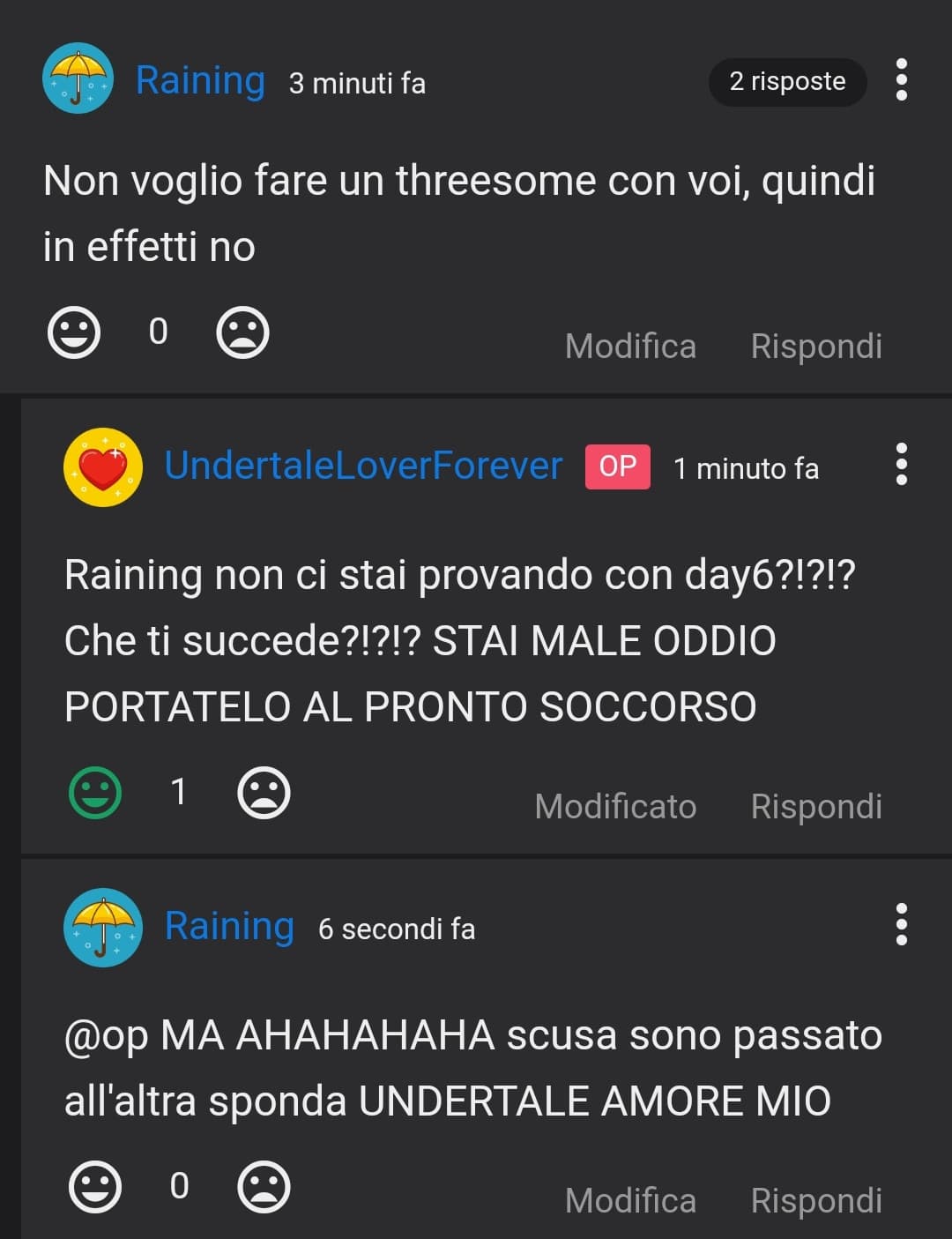 Io ci ho provato fino all'ultimo a farmi picchiare da Undertale, ma non c'è verso. Lascio fare ai professionisti