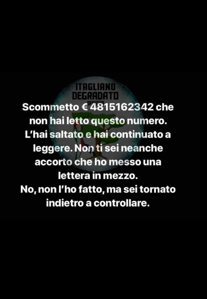 Lo mando per curiosità...