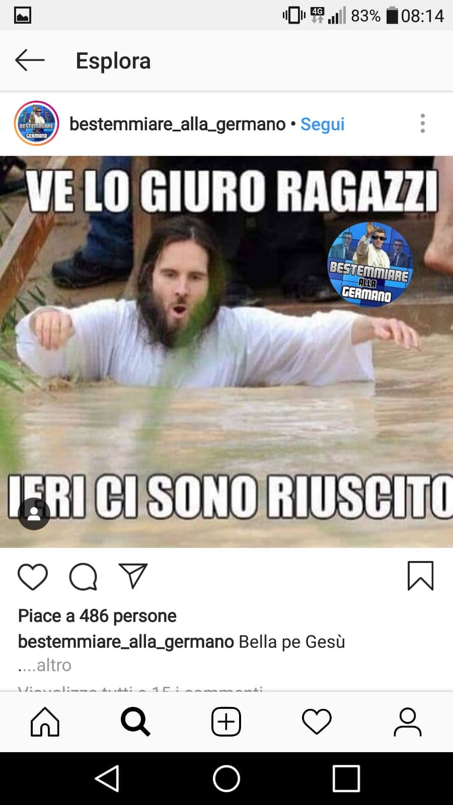 Gesù ti ho sgamato