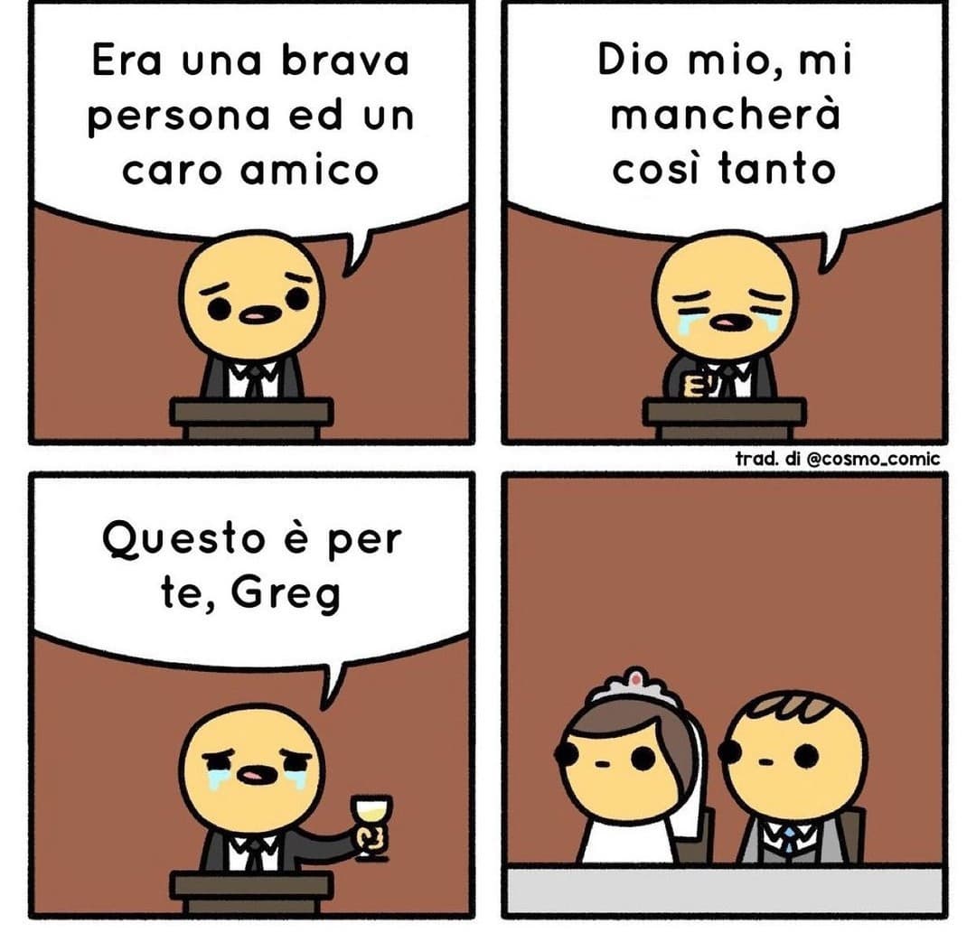 Greg ti ricorderemo per sempre nelle nostre memorie