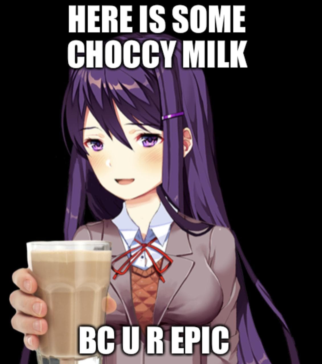 Yuri vi offre latte al cioccolato, che fate?