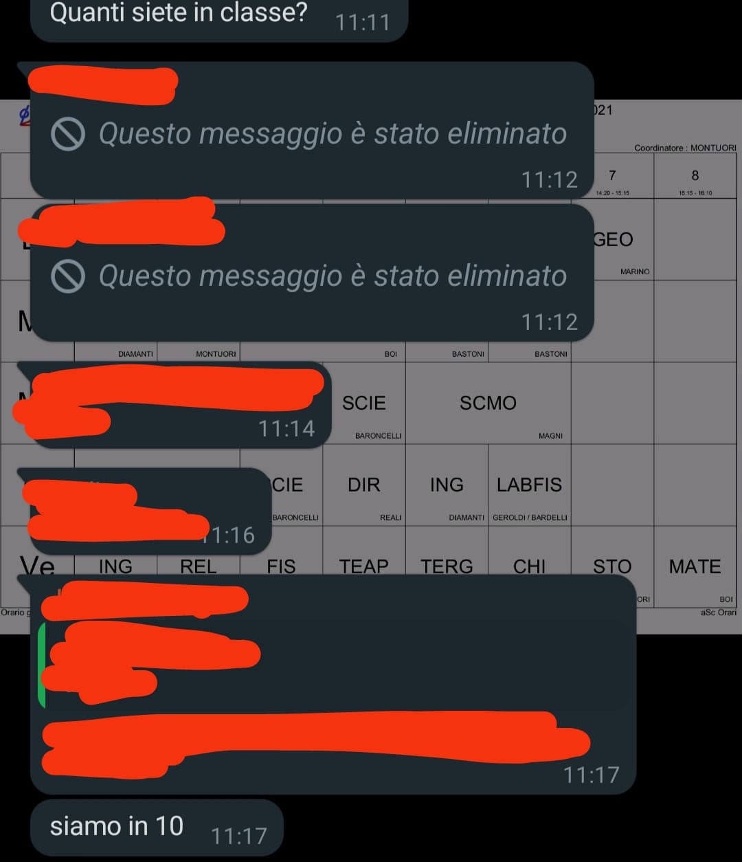 pov: c'è il monteore e sono andati a scuola solo i leccaculo e i secchioni