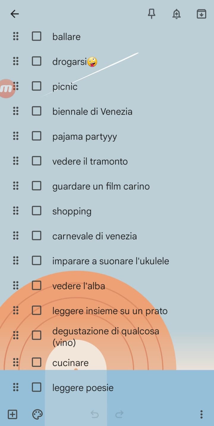 quando avete una lista di cose da fare insieme>>>