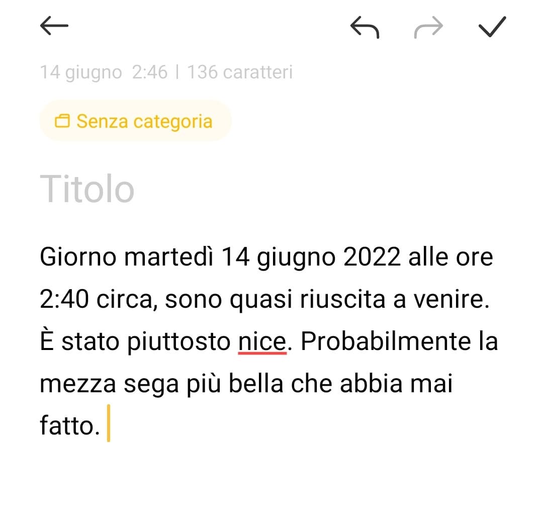 Segnato ?