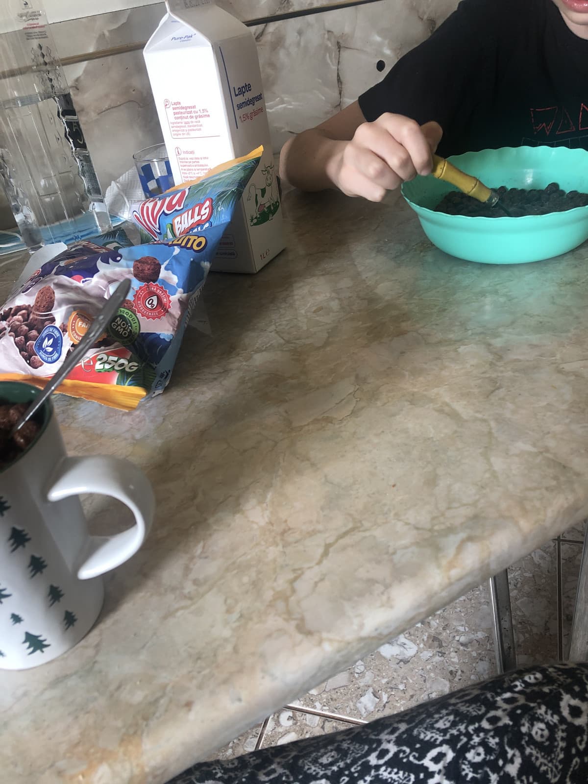 Ho preparato latte e cereali per mio fratello ?