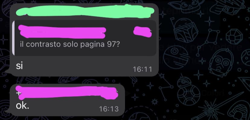 Mi sa che una mia compagna ha litigato con delle altre mie compagne perché ha iniziato a rispondere in modo scorbutico così dal nulla? mentre ad altri con cui ha meno confidenza rispondeva normalmente