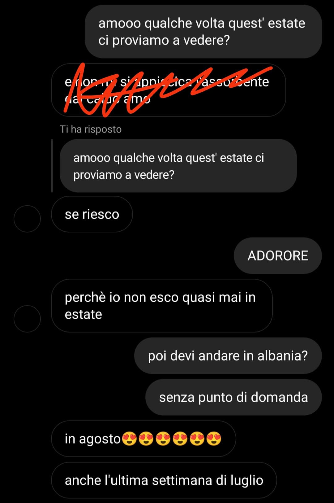 scommetto che non usciremo 