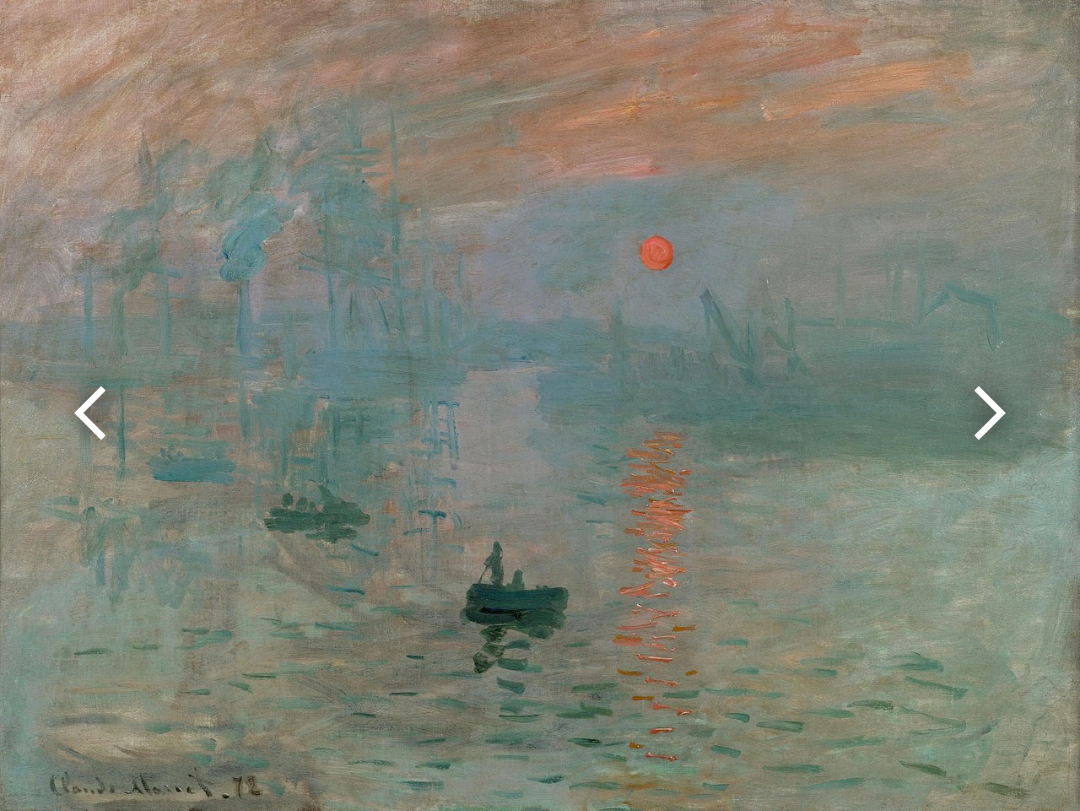 "Impressione, levare del sole", Monet 