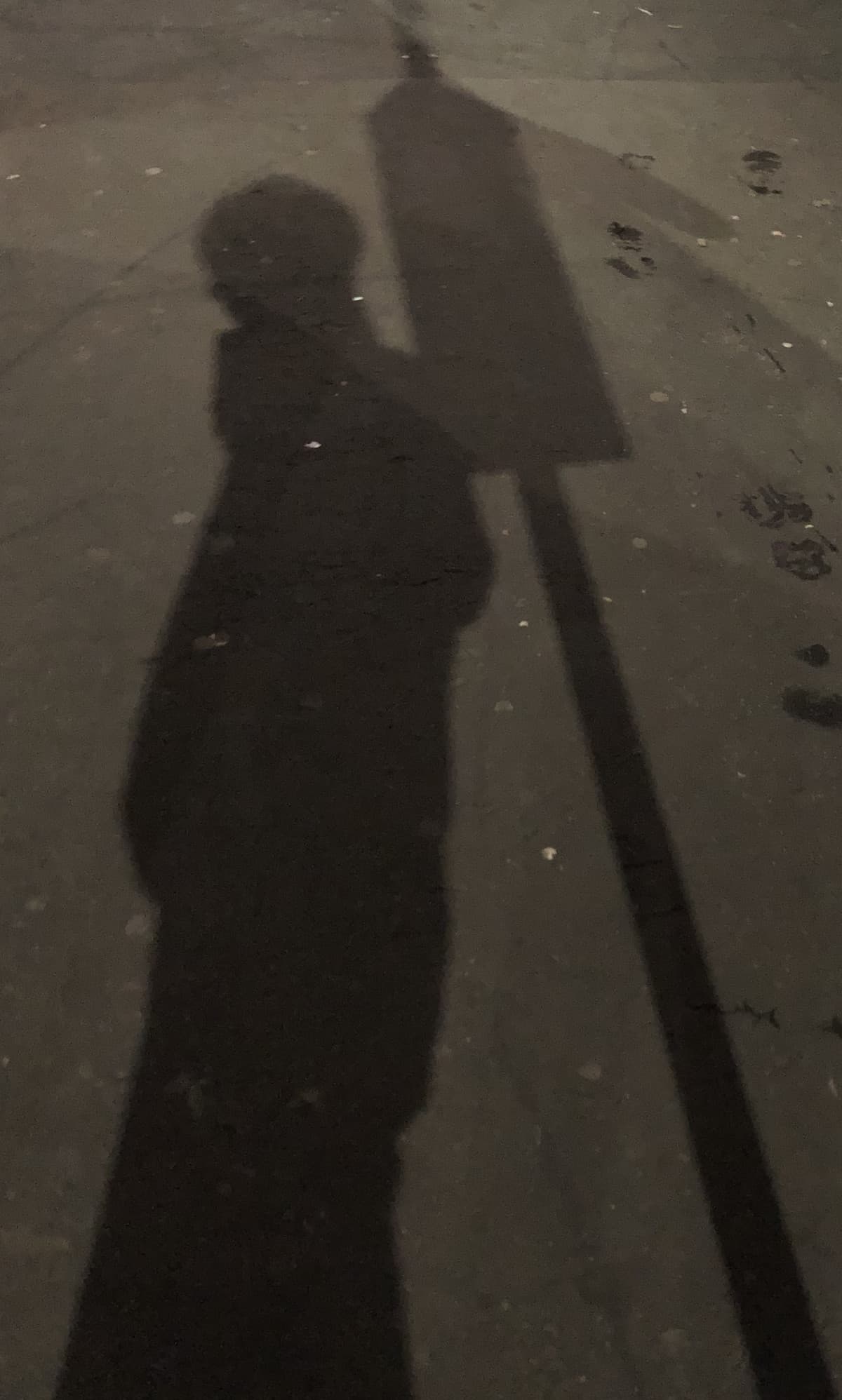 Io e la mia ombra vi salutiamo, entrambi non sappiamo dove andare.