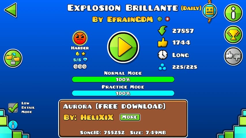 Explosion Brillante 100%; By EfrainGDM; (Difficoltà: Harder 6?); (Grado: Normal)