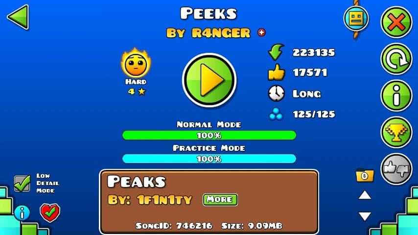 Peeks 100%; By R4NGER; (Difficoltà: Hard 4?); (Grado: Epic)