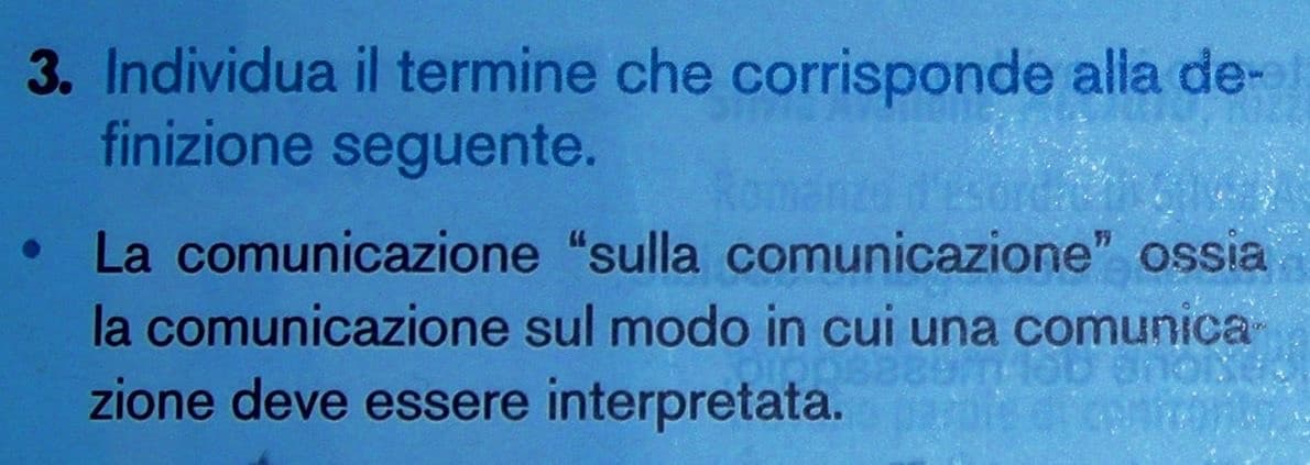 È tutto molto chiaro...