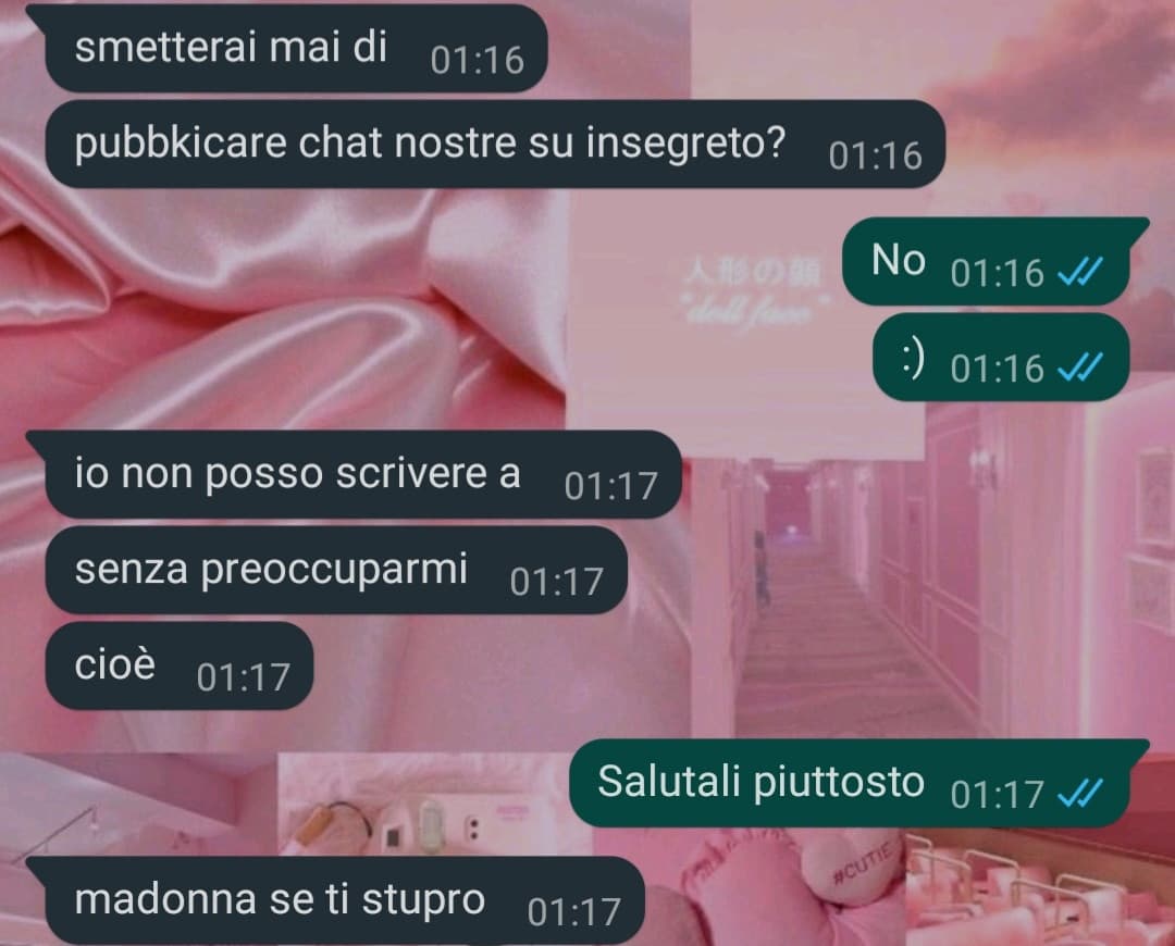 Ragazzi Man il 18 mi stupra ? sappiate che non torno vergine