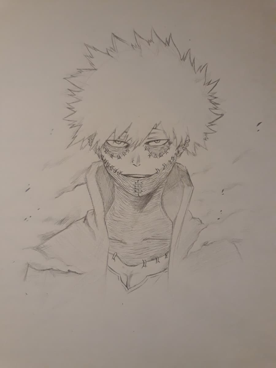 boh si ciao, non disegno personaggi di anime/manga da tipo due anni e avevo voglia di riprovare. che poi manco mi piace più tanto my hero academia-
vabbè dabi è un figo.