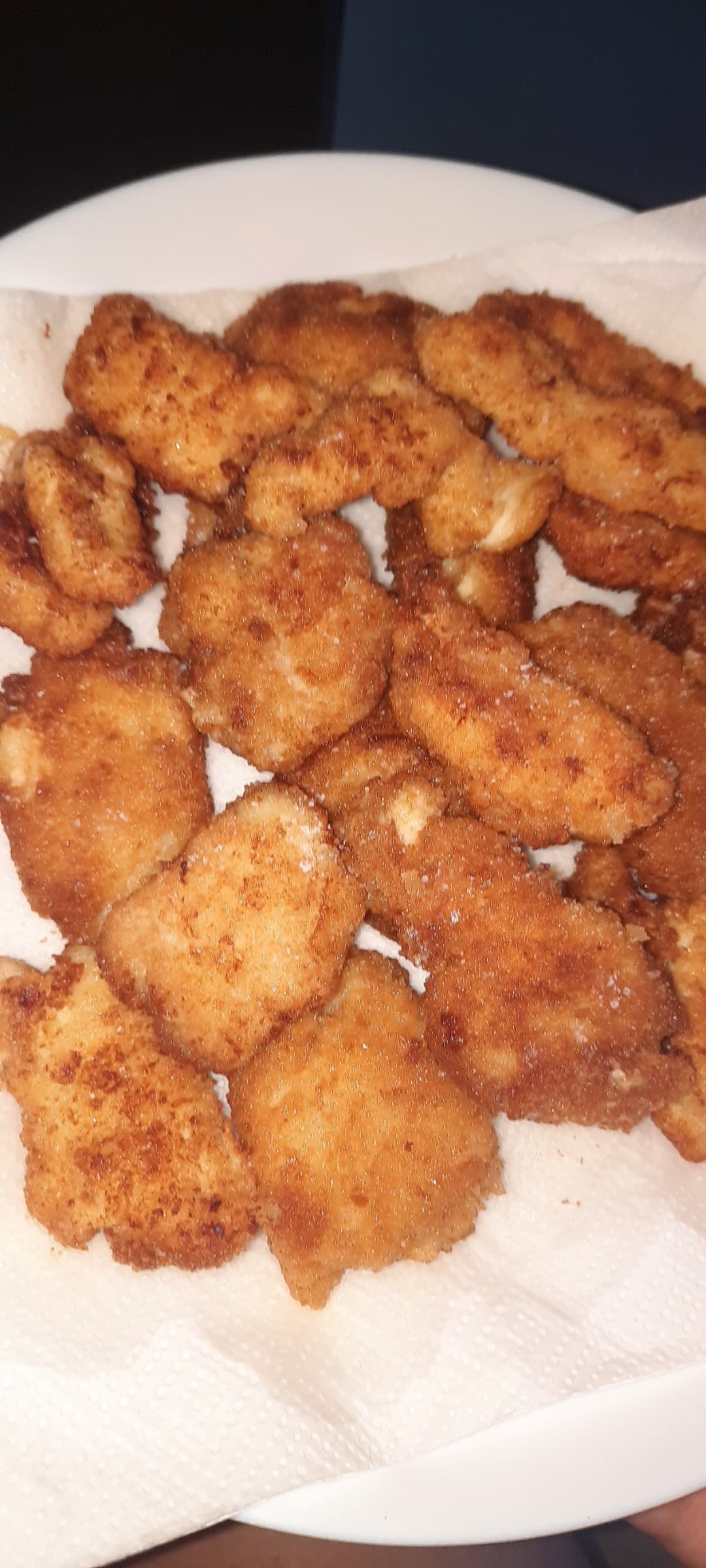 li ho fatti da sola:) assomigliano a dei nuggets?