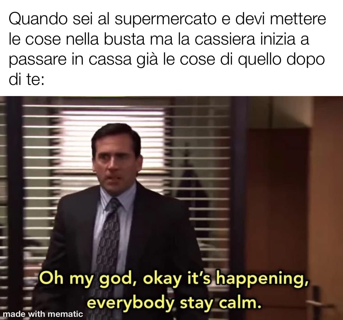 NON SO SE ABBIATE CAPITO MA È SUCCESSO ED È FOTTUTAMENTE ANSIOGENO